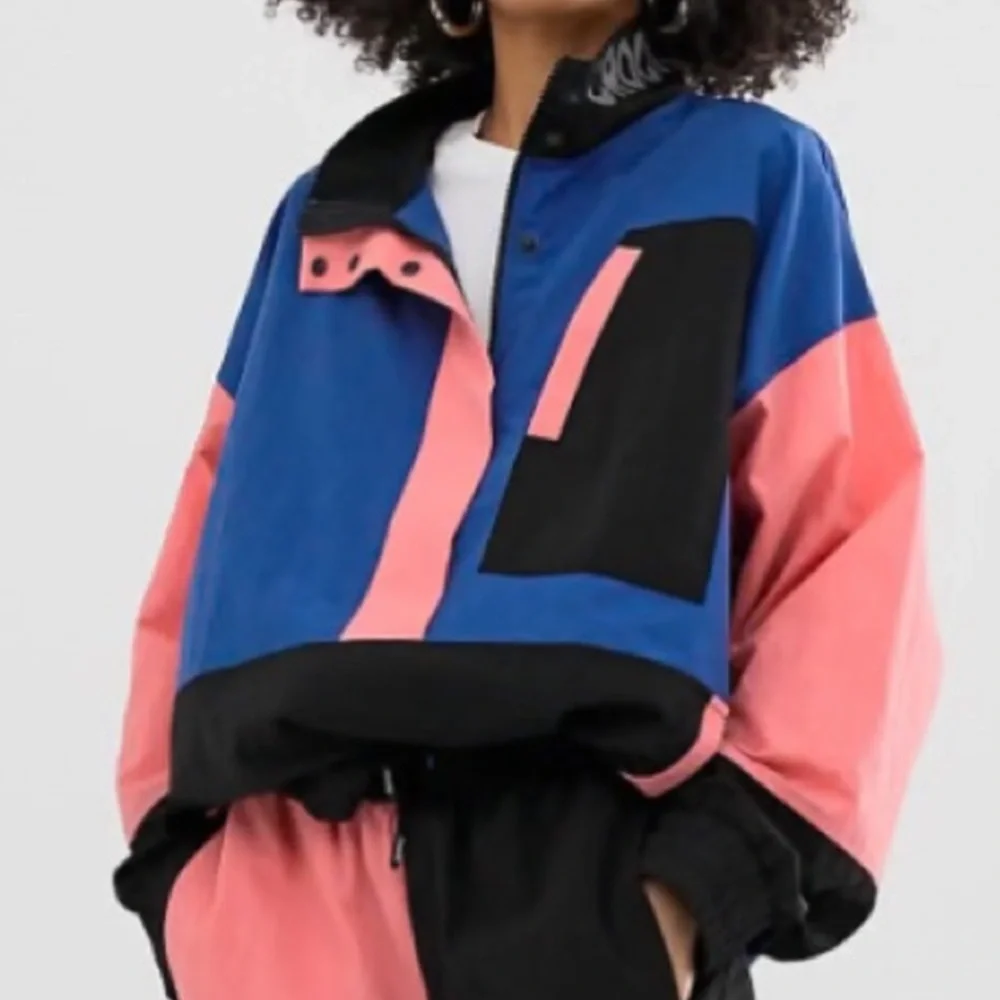 Crooked Tongues Women's Color Block Tracksuit Jacket XS